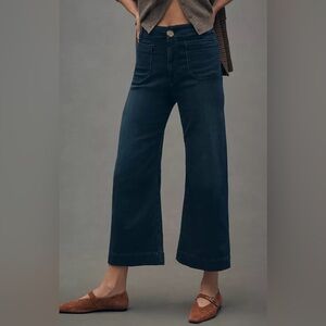 Anthropologie Pilcro The Skipper High-Rise Crop Wide-Leg Jeans, NWOT